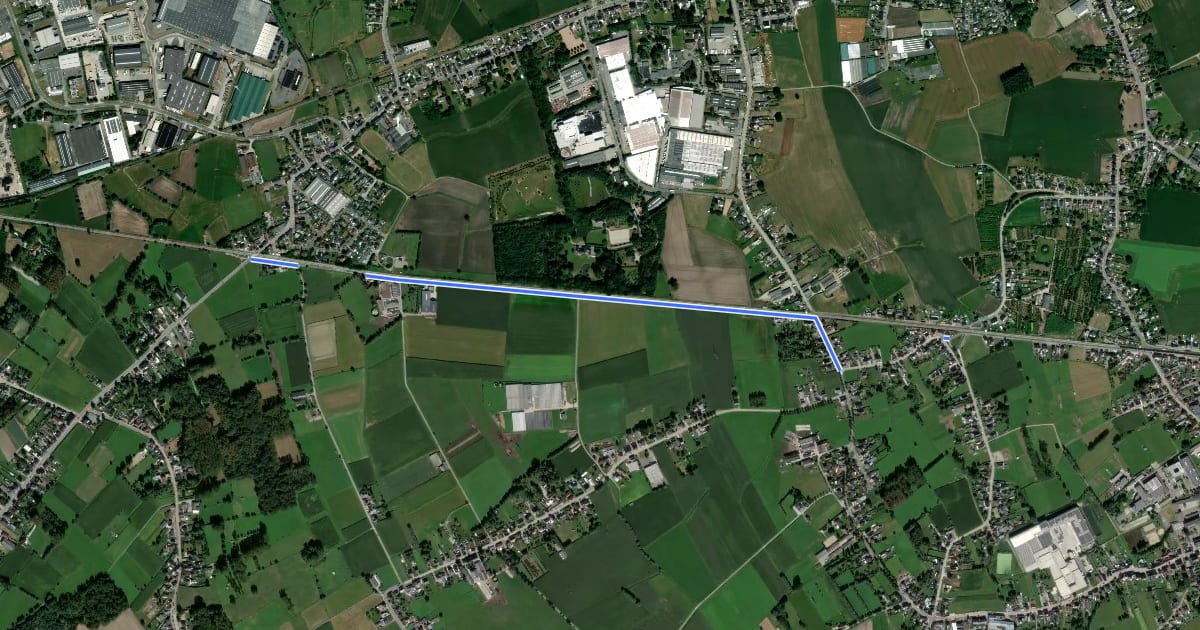 Маршрут F44 Fietssnelweg Baasrode - Londerzeel (Londerzeel-Berg) на спутниковом снимке