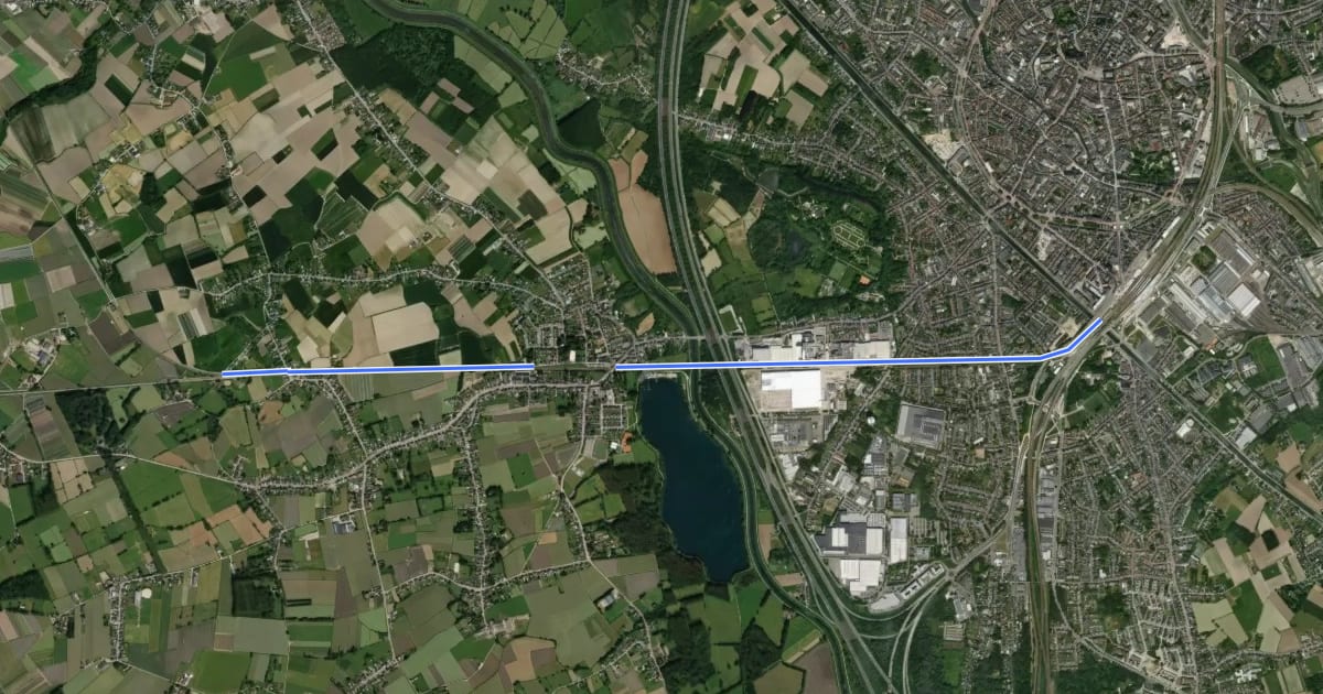 Маршрут F44 Fietssnelweg Hombeek (wenslijn) на спутниковом снимке