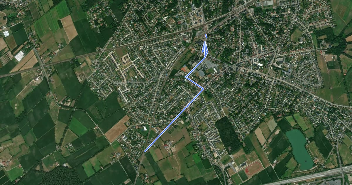 Маршрут F45 Fietssnelweg De Pinte (omleiding) на спутниковом снимке