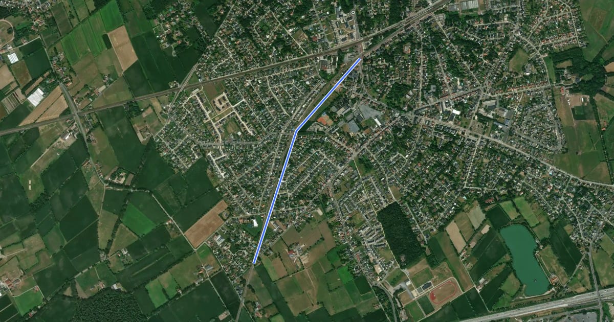 Маршрут F45 Fietssnelweg De Pinte (wenslijn) на спутниковом снимке