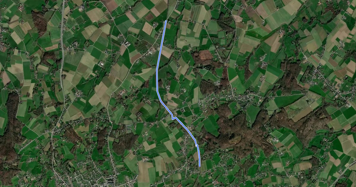 Маршрут F45 Fietssnelweg Maarkedal - Ronse (wenslijn) на спутниковом снимке
