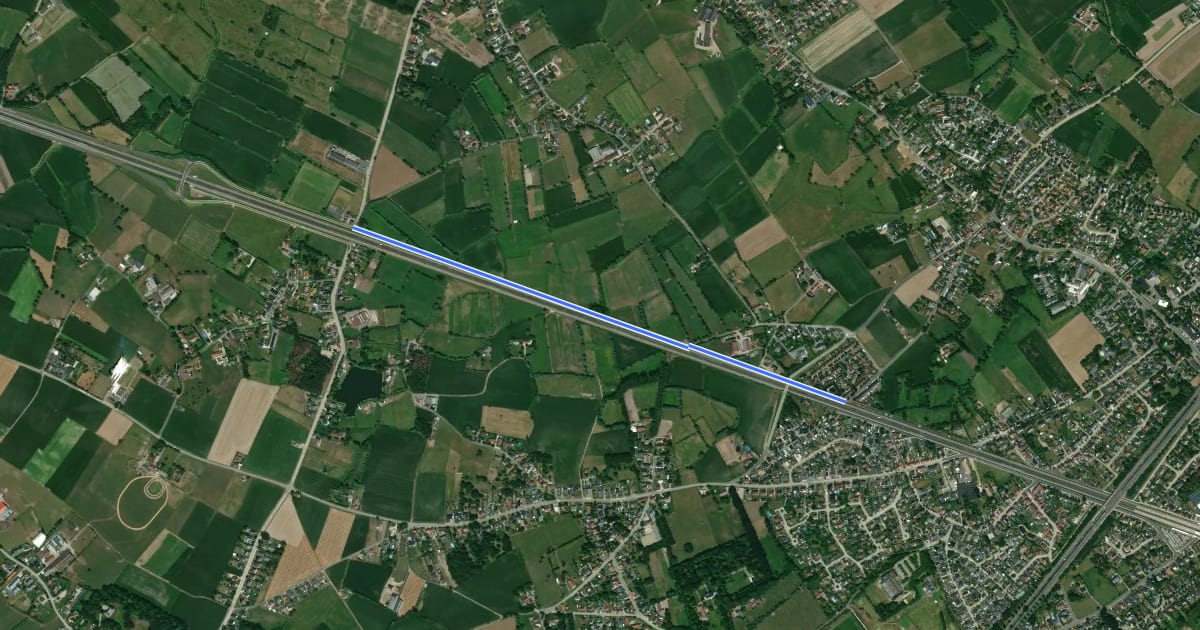 Маршрут F6 Fietssnelweg Luchterenstraat - Treinstraat (wenslijn) на спутниковом снимке