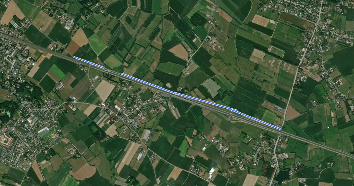 Маршрут F6 Fietssnelweg Wildedreef - Luchterenstraat на спутниковом снимке