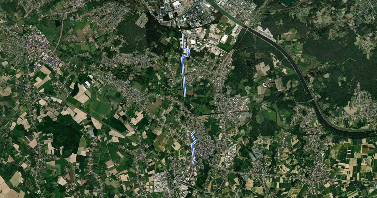 Маршрут F76 Fietssnelweg Taunusweg - Bilzen на спутниковом снимке