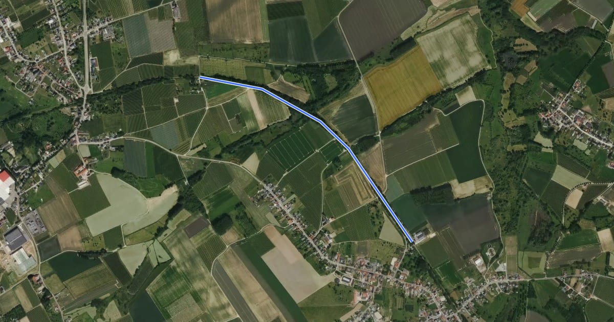 Маршрут F79 Fietssnelweg Borgloon - Jesseren (wenslijn) на спутниковом снимке