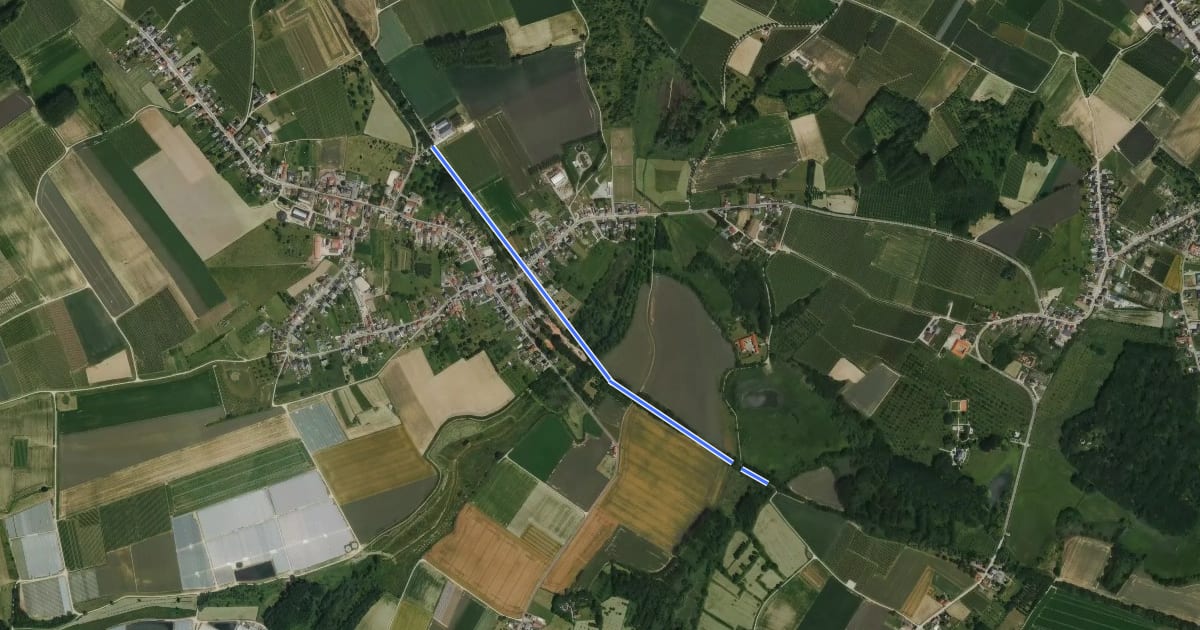 Маршрут F79 Fietssnelweg Jesseren на спутниковом снимке