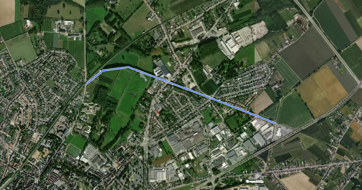 Маршрут F79 Fietssnelweg Melveren на спутниковом снимке