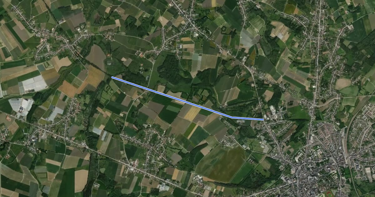 Маршрут F79 Fietssnelweg Mulken (wenslijn) на спутниковом снимке