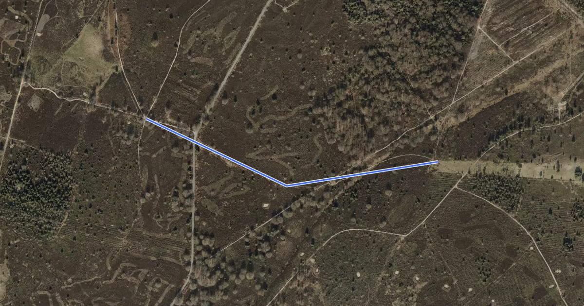 Маршрут F84-G89 на спутниковом снимке