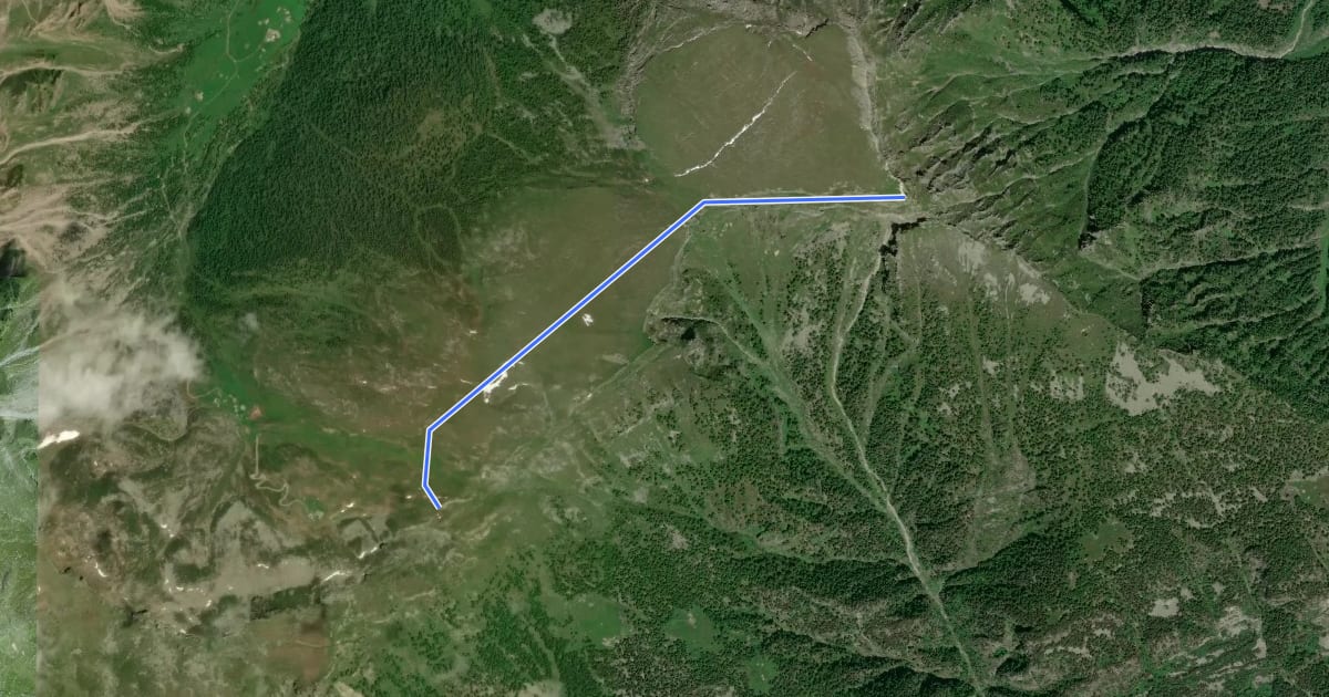 Маршрут F97a - Passo delle Possette - Monte Teggiolo на спутниковом снимке