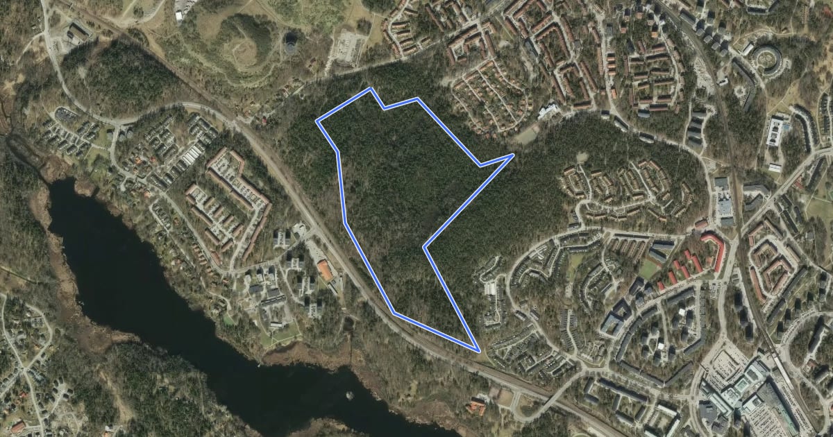Маршрут Fagersjöskogens skidspår на спутниковом снимке