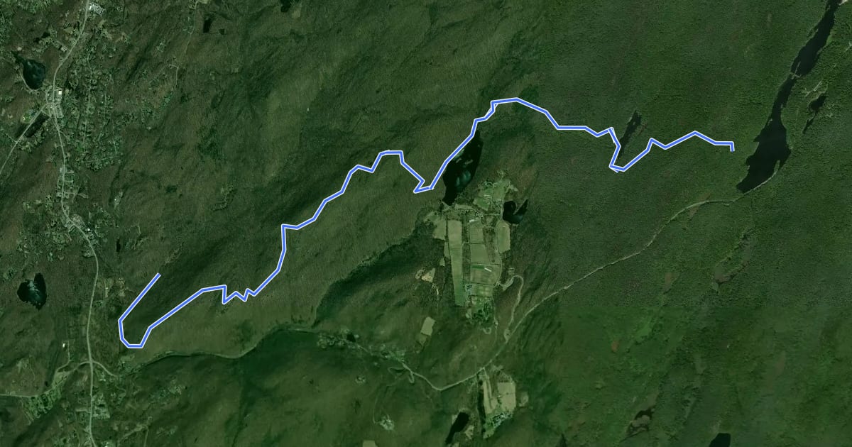 Маршрут Fahnestock Trail на спутниковом снимке