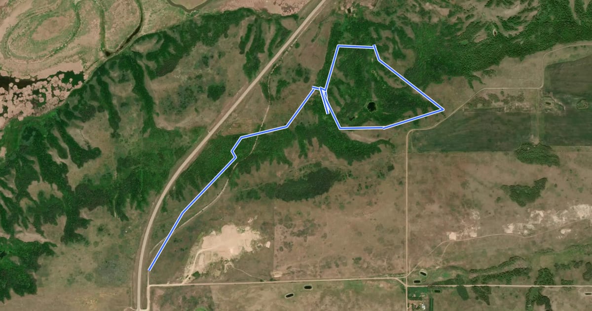 Маршрут Fairy Hill Interpretive Trail на спутниковом снимке