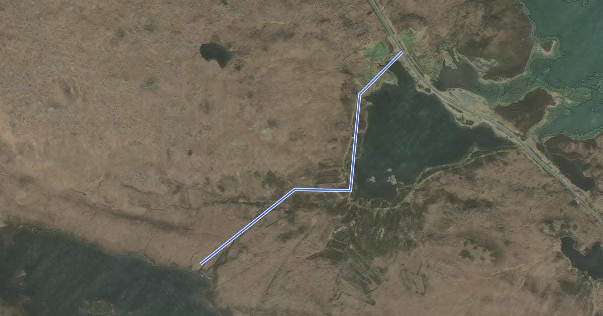Маршрут Fairy Knoll Walk на спутниковом снимке