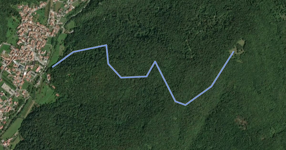 Маршрут Falco Trail на спутниковом снимке