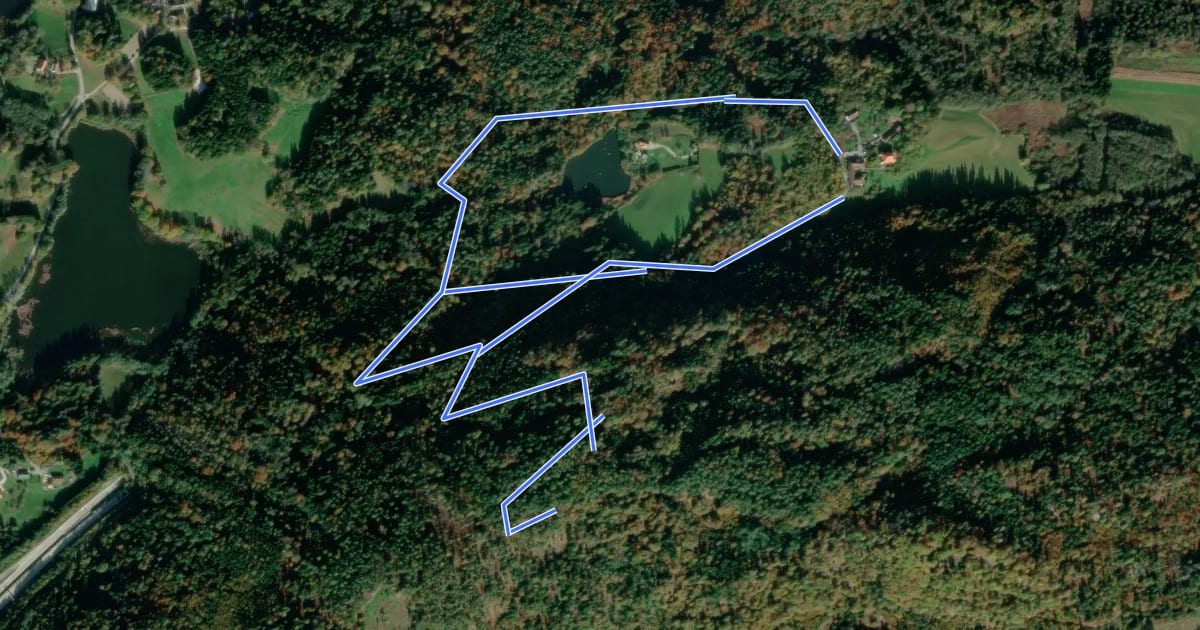 Маршрут Falkenberg Trails Uphill на спутниковом снимке