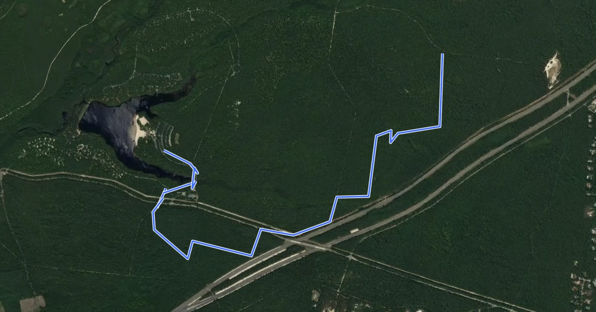 Маршрут Falkinburg Trail на спутниковом снимке