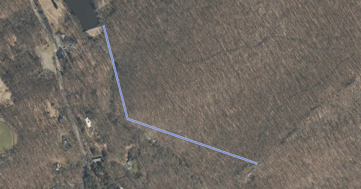Маршрут Falling Waters Trail на спутниковом снимке