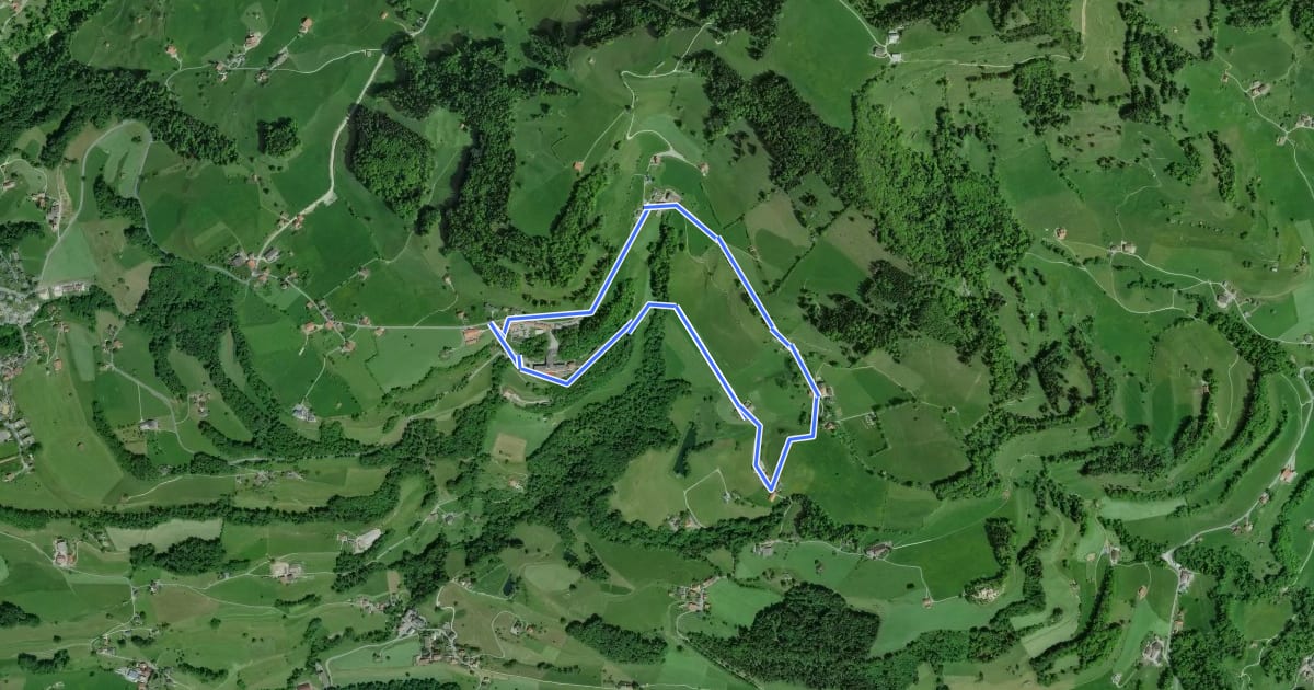 Маршрут Faltigberg - Rundwanderweg на спутниковом снимке