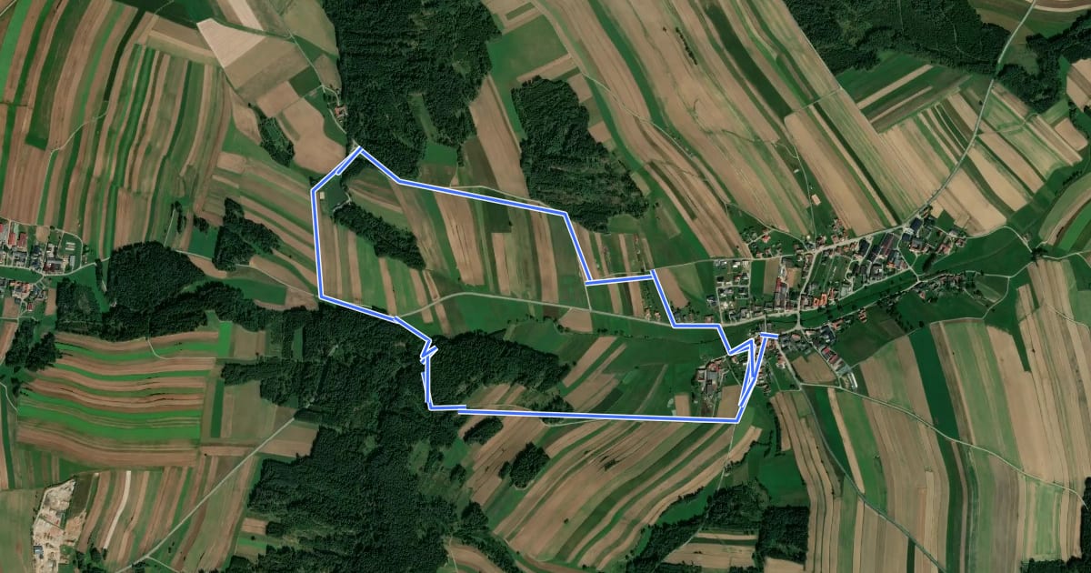 Маршрут Familien Weg, Route 1 на спутниковом снимке