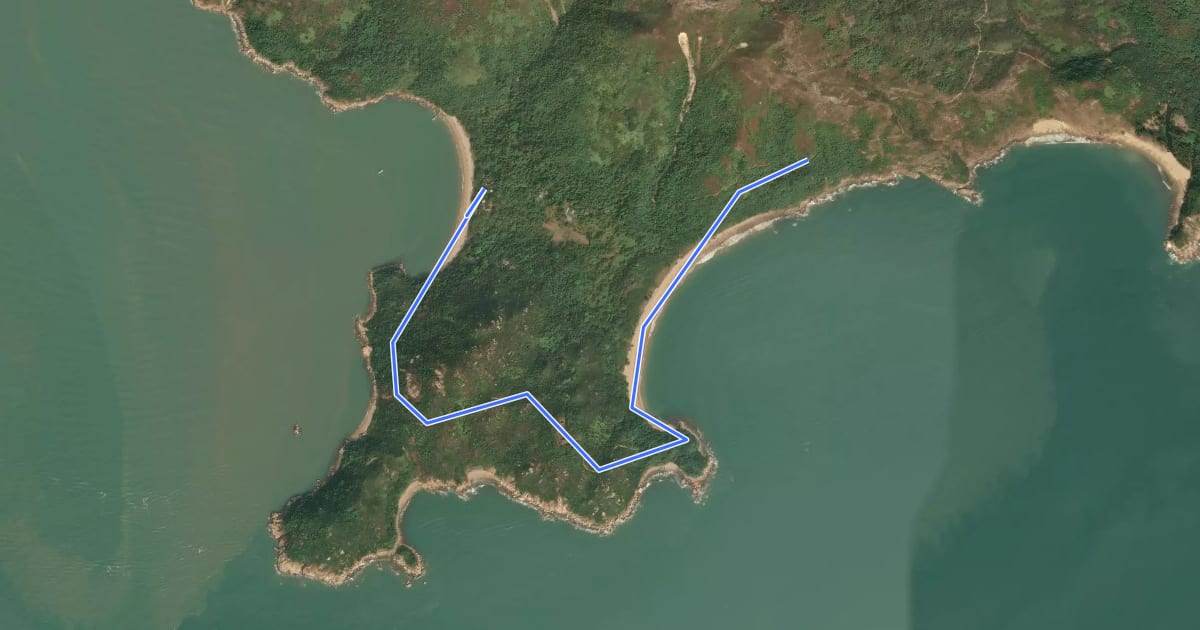 Маршрут 分流郊遊徑 Fan Lau Country Trail на спутниковом снимке
