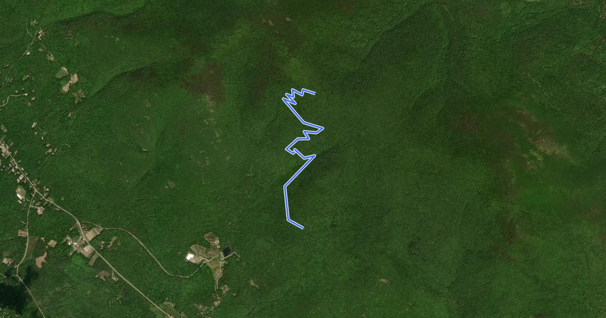 Маршрут Faraway Mountain Trail на спутниковом снимке