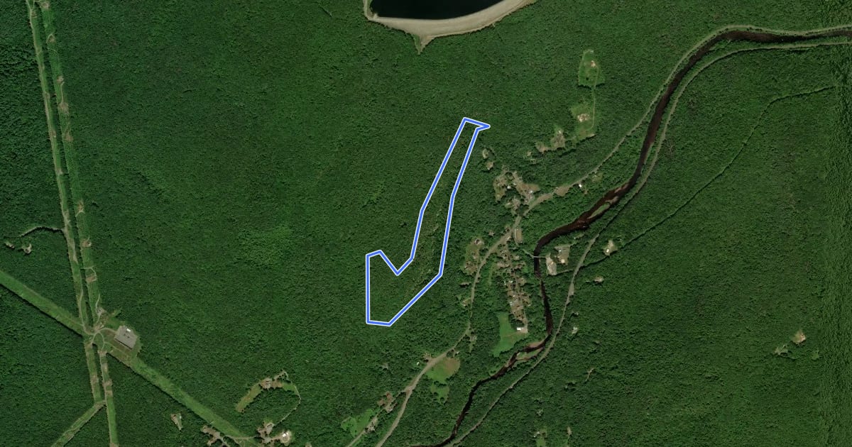 Маршрут Farley Ledge loop на спутниковом снимке