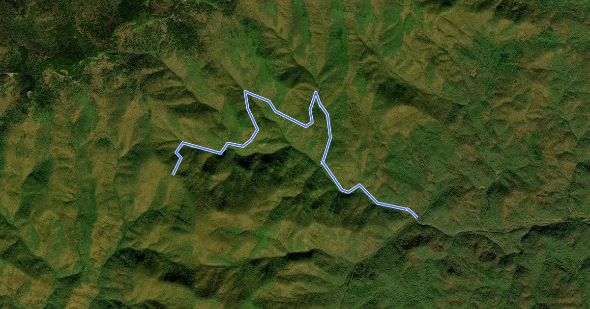 Маршрут Farlow Gap на спутниковом снимке