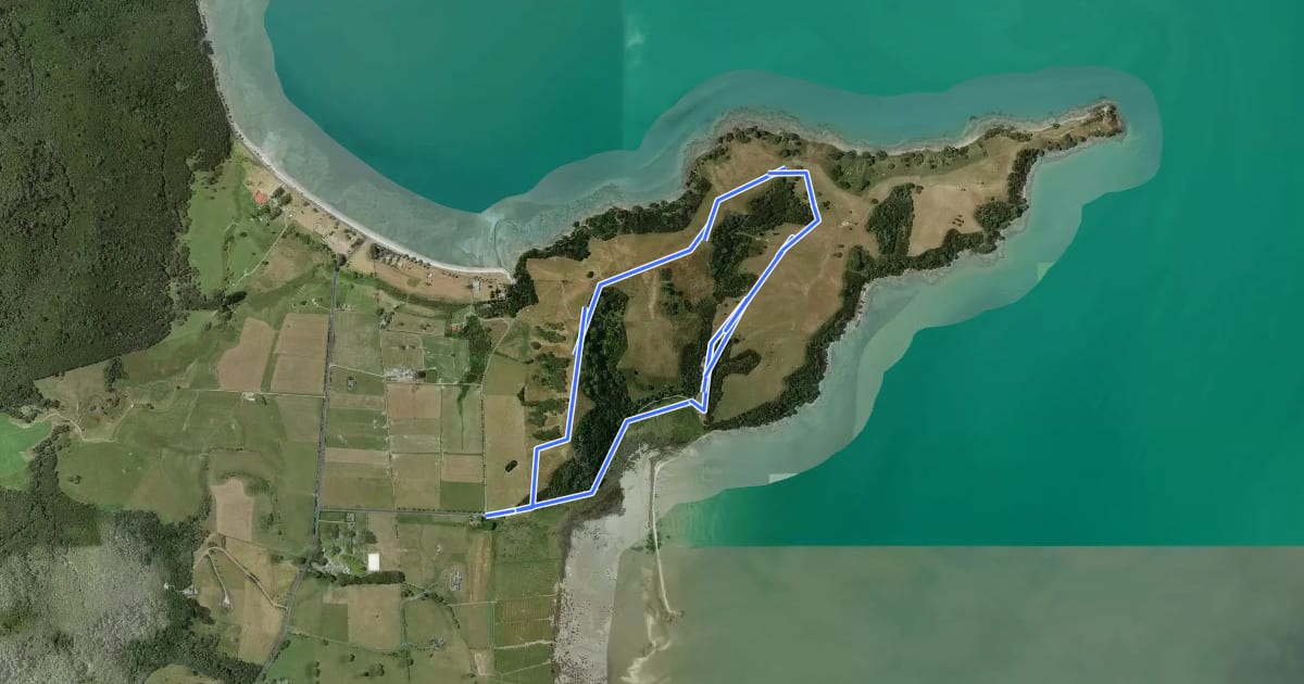 Маршрут Farm Loop на спутниковом снимке