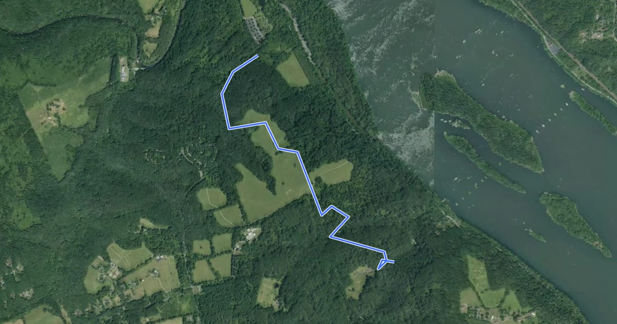 Маршрут Farm Road Trail на спутниковом снимке