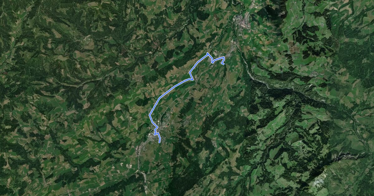 Маршрут Farneren Tour на спутниковом снимке