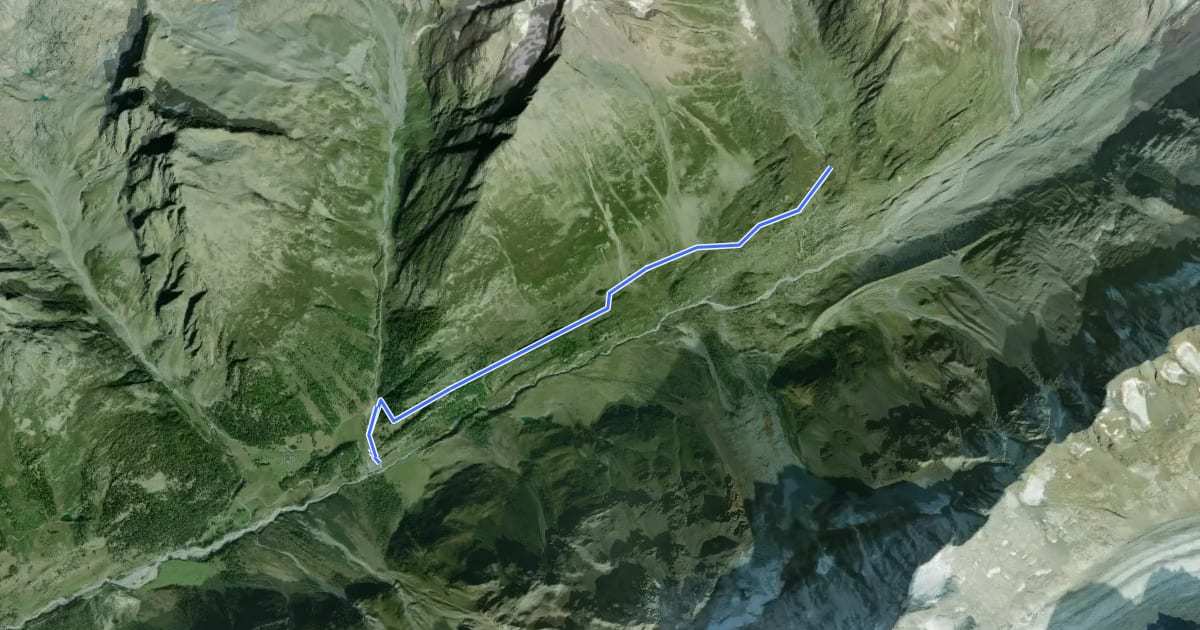 Маршрут Favleralp Anenhütte на спутниковом снимке