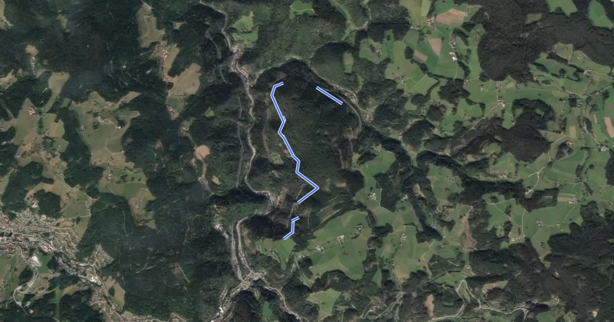 Маршрут Feißesberg West - Bahnunterführung на спутниковом снимке