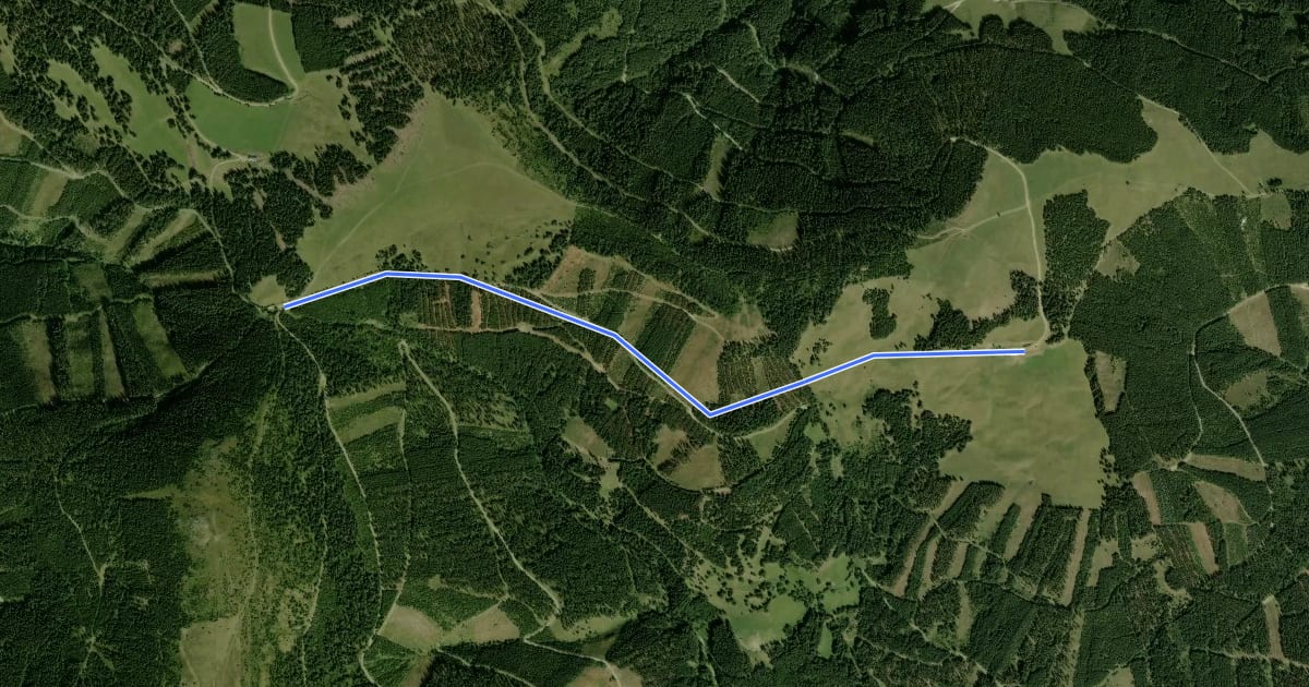 Маршрут Feistritzer Schwaig Route на спутниковом снимке