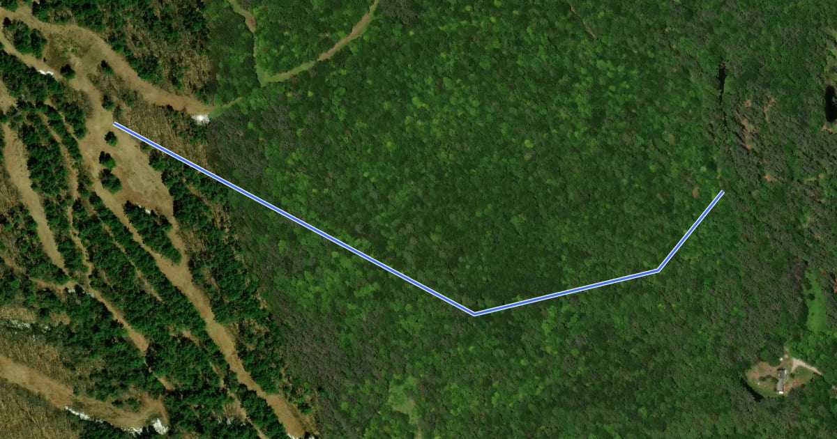 Маршрут Felch Trail на спутниковом снимке