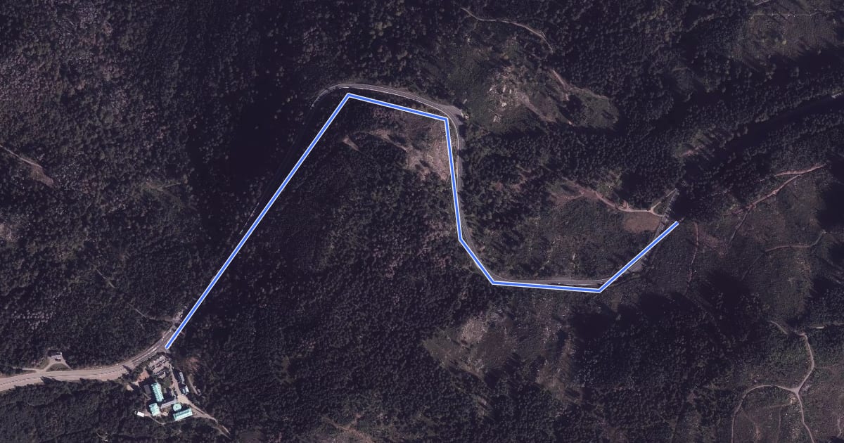Маршрут Feldberg Caritashaus - Kohlplatz на спутниковом снимке
