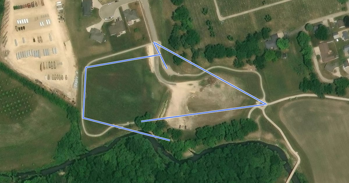 Маршрут Felderman Park Trail на спутниковом снимке