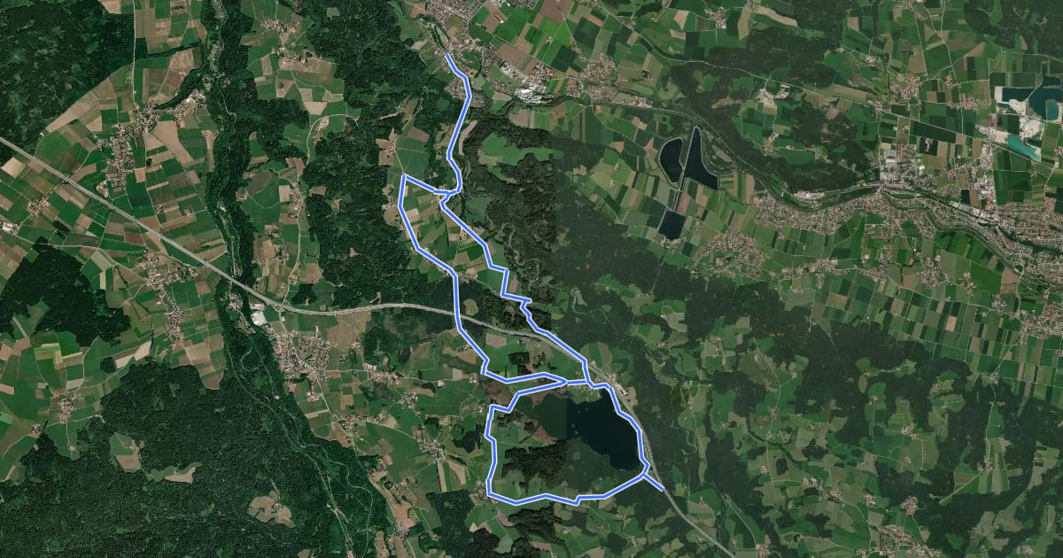 Маршрут Feldkirchen-Westerham: Route 10: Seehamer See на спутниковом снимке