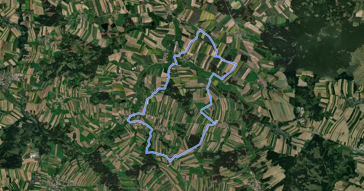Маршрут Felix - Pilgerweg на спутниковом снимке