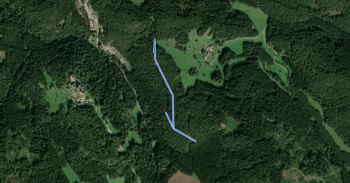 Маршрут Felsberg Variante на спутниковом снимке