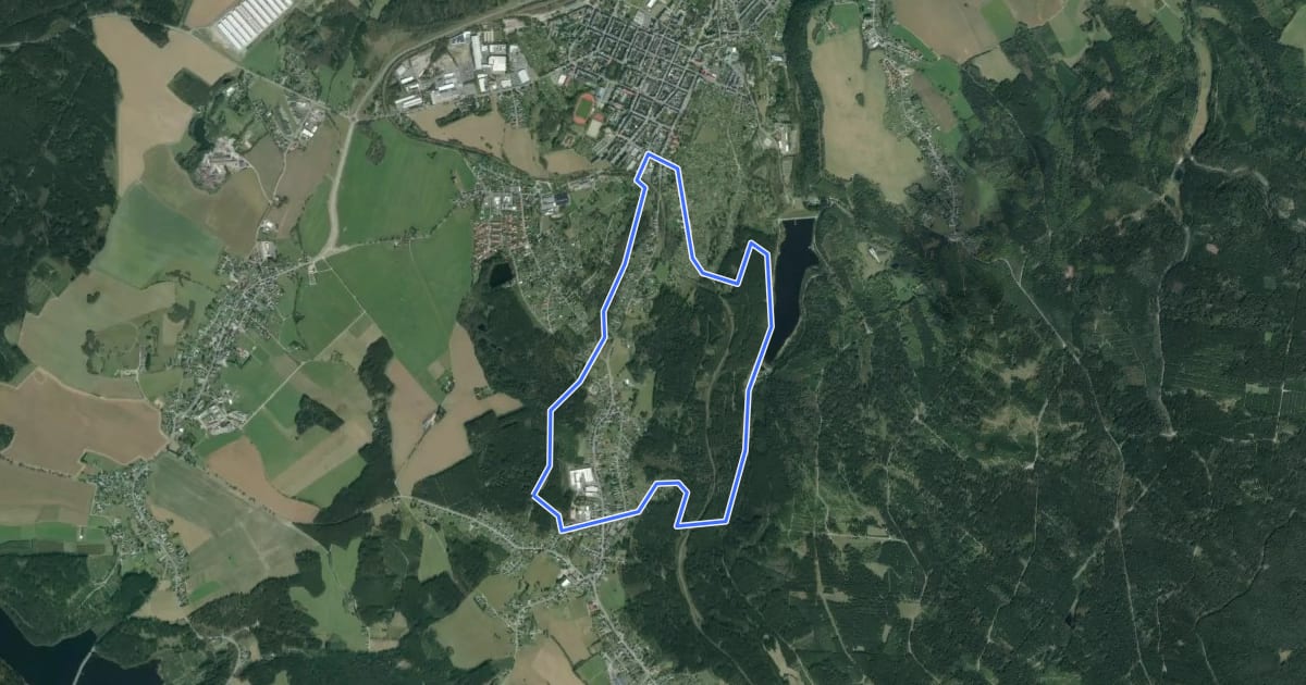 Маршрут Felsen-Rundweg на спутниковом снимке