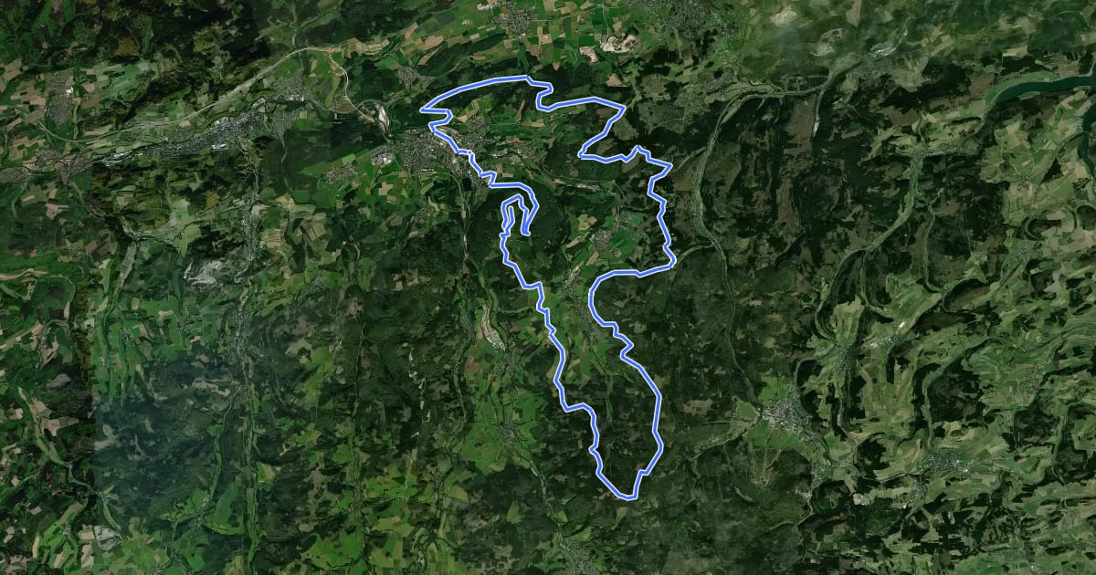 Маршрут Felsen Tour на спутниковом снимке