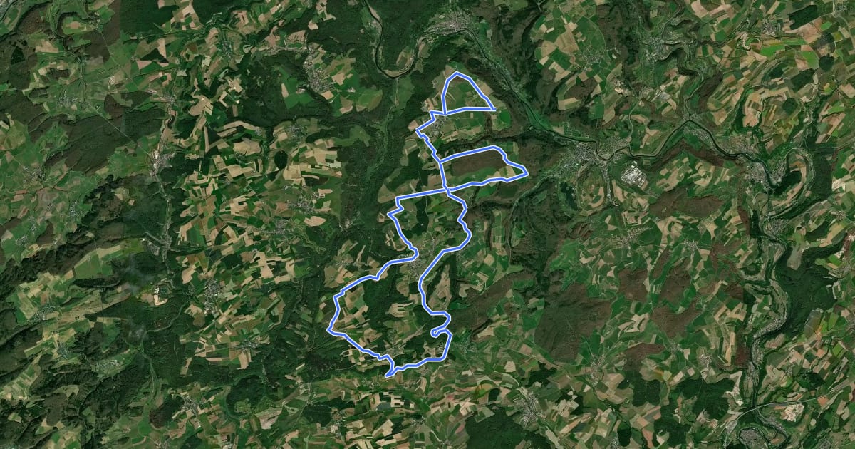 Маршрут Felsenroute на спутниковом снимке