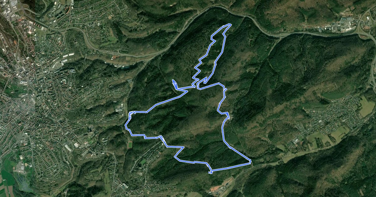 Маршрут Felsenwaldtour на спутниковом снимке
