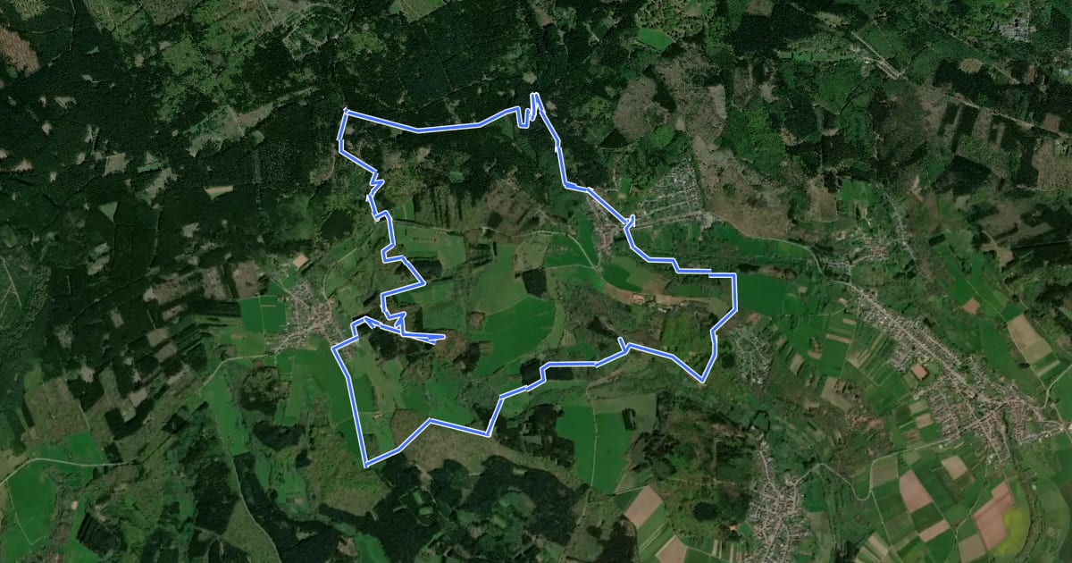 Маршрут Felsenweg на спутниковом снимке