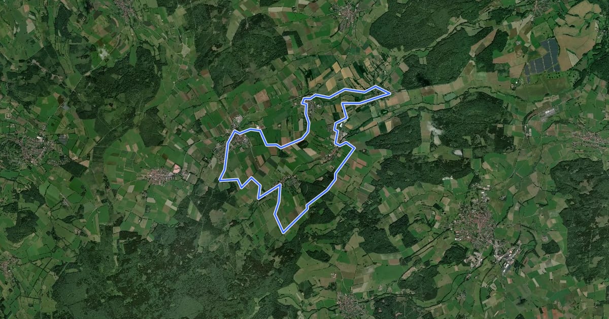 Маршрут Fernblick-Tour на спутниковом снимке
