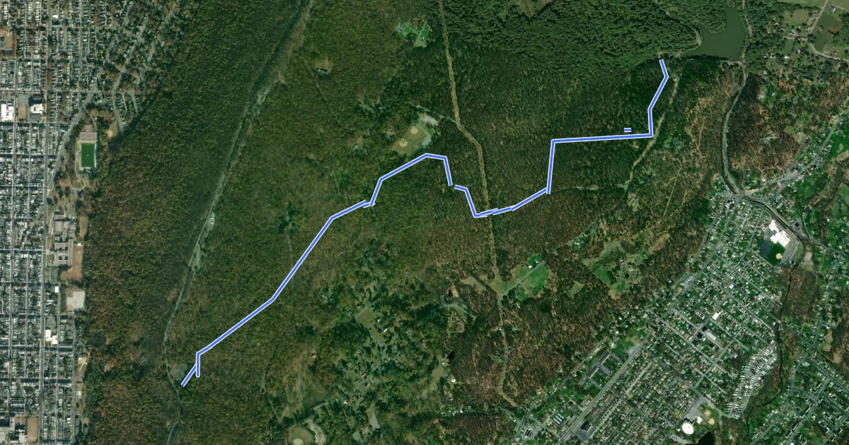 Маршрут Ferndale Trail на спутниковом снимке