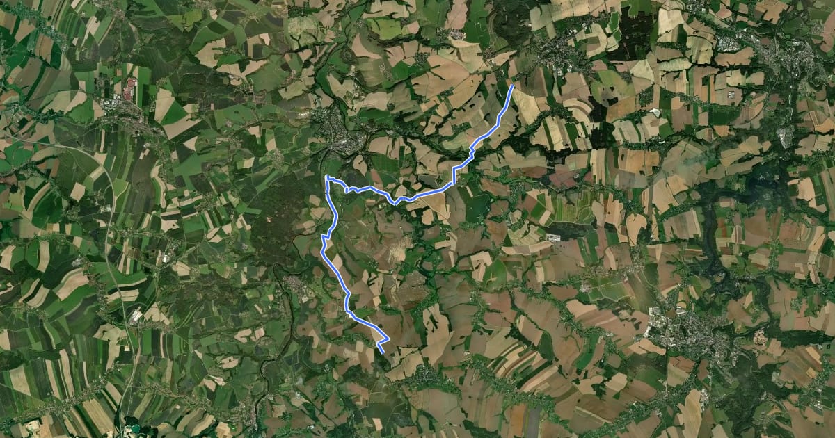 Маршрут Fernreitroute на спутниковом снимке