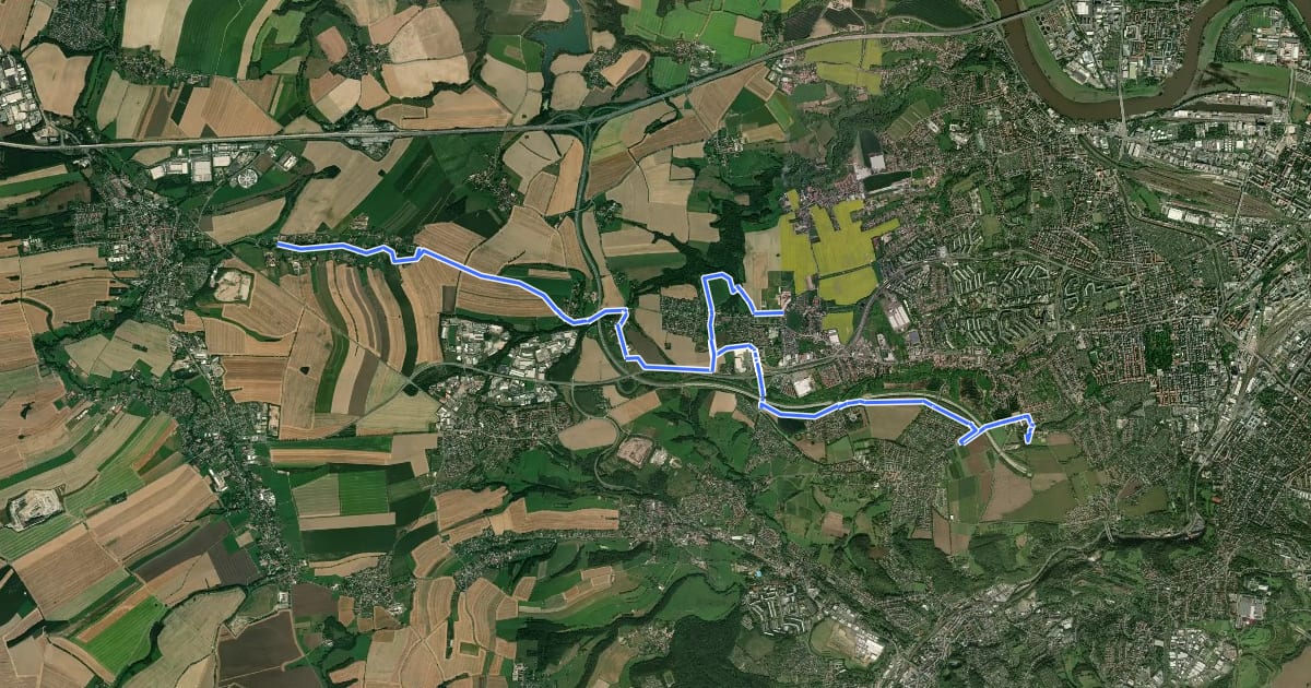 Маршрут Fernreitweg Route IV на спутниковом снимке