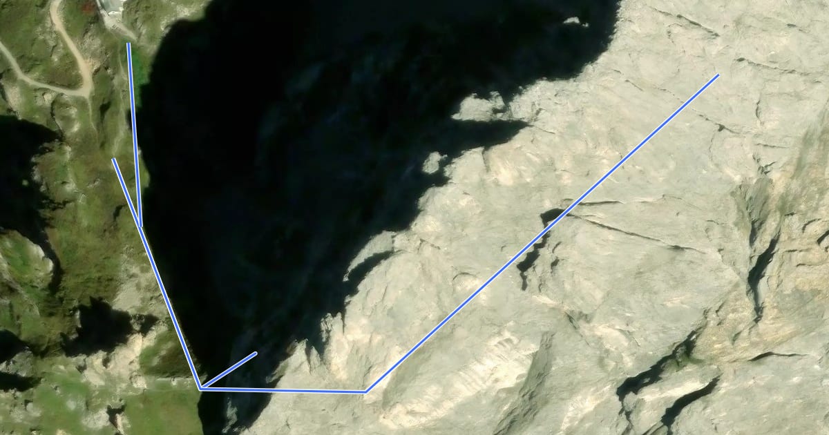 Маршрут Ferrata C.A.I. Portogruaro на спутниковом снимке